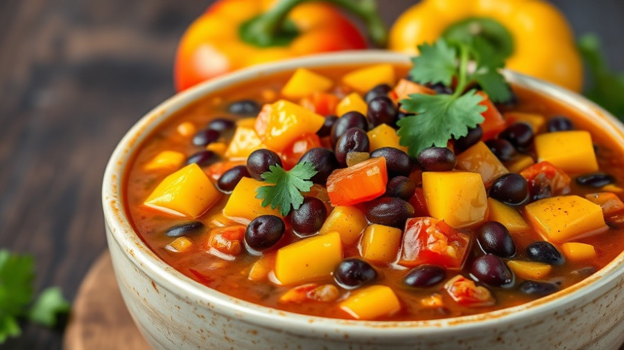 Vibrant mango chili with beans and vegetables, Spicy Mango Chili Recipe.