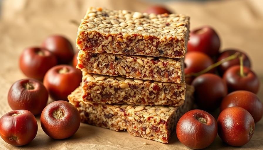 Nutritious jujube quinoa bars with whole jujubes