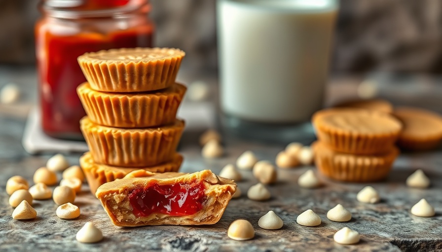 3-Ingredient Peanut Butter Jelly Cups with white chocolate and peanuts