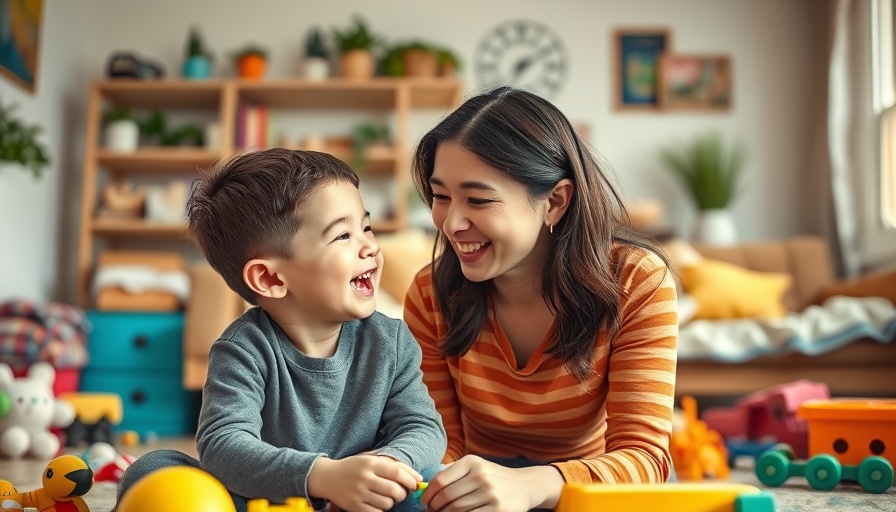 Joyful mother and child redefining parenting success with laughter
