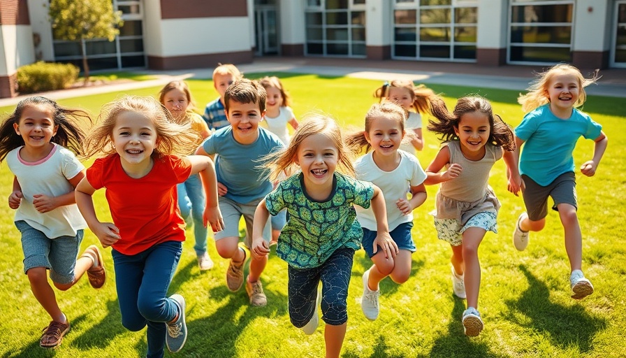 Children playing soccer during school recess, highlighting the importance of recess in schools.