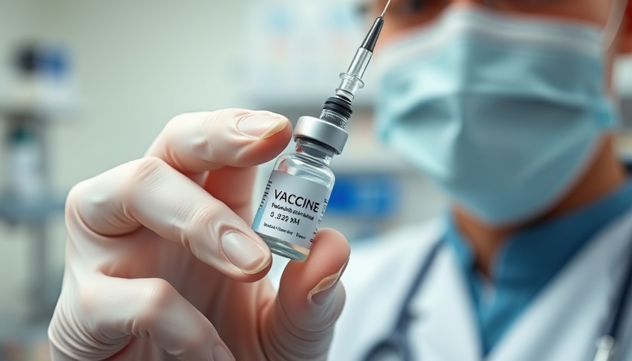 Medical professional holding syringe in clinical setting with vaccine debate focus.