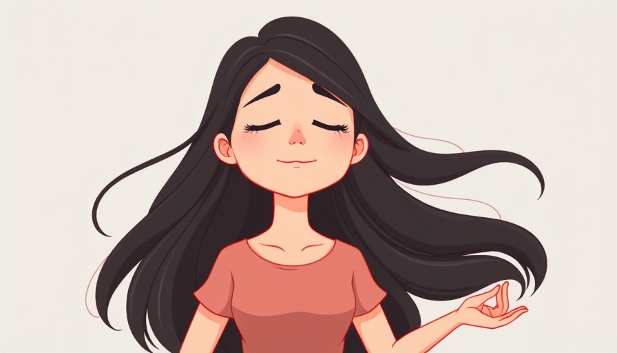 Illustration of a woman meditating for deep relaxation.