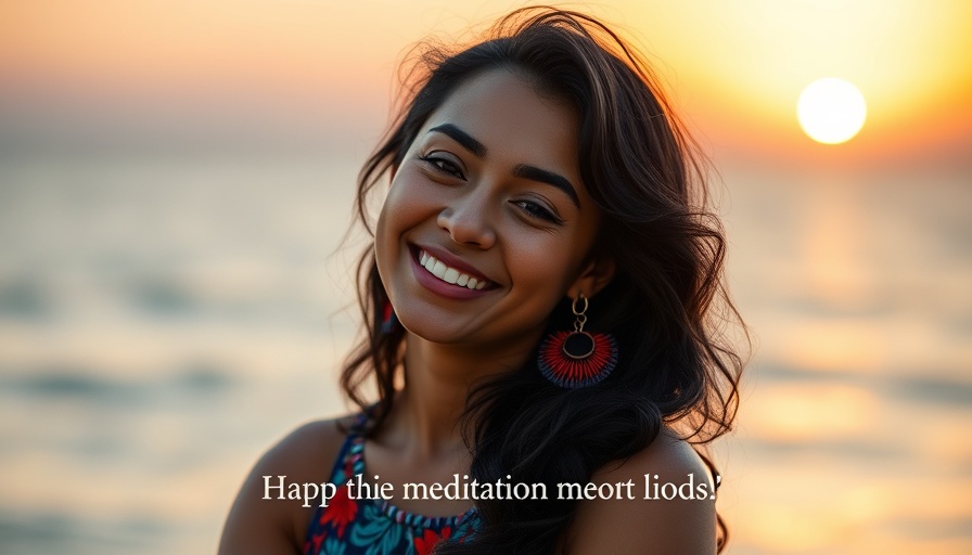Deep relaxation practices with serene woman promoting meditation.