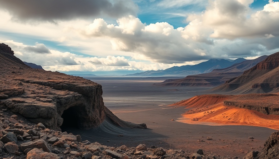 Expansive desert with lava tubes on Snow Canyon Lava Tubes Trail.