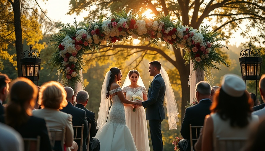 Emotional intimacy in marriage depicted in a romantic wedding ceremony.