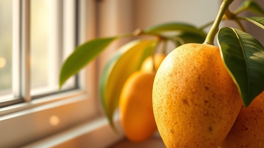 Mangos in soft morning light, highlighting dietary changes for seniors' muscle health.