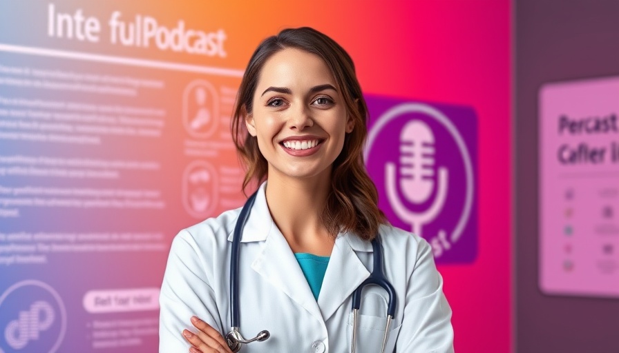 What is Endometriosis graphic with a smiling female doctor and podcast logo.
