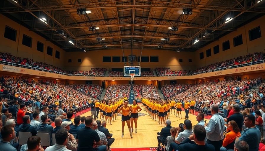 2025 PSD Qatar Field Demo in an indoor gymnasium with audience.