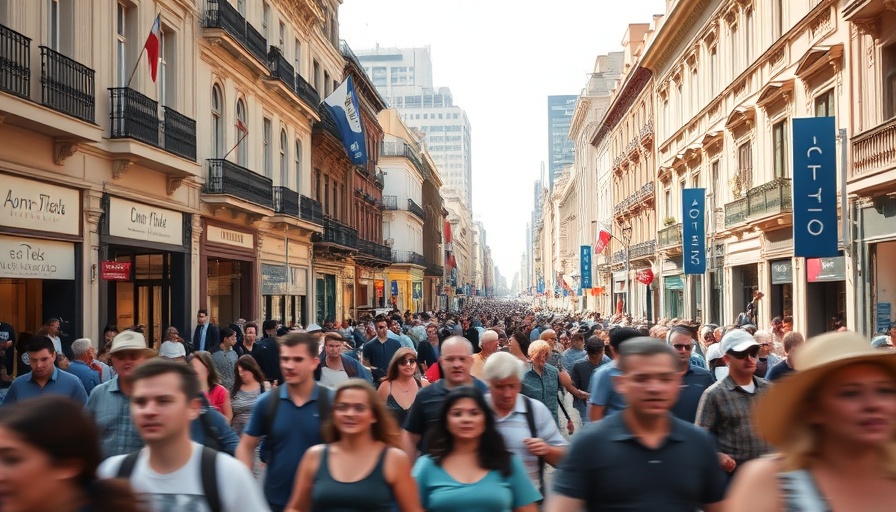 Bustling Buenos Aires street, a great place to live in South America.