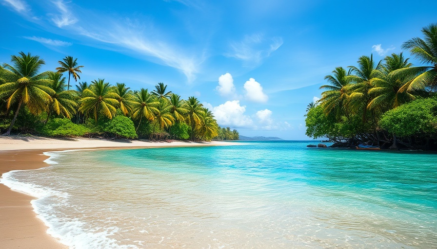 Best beach destinations: serene tropical beach with turquoise waters.