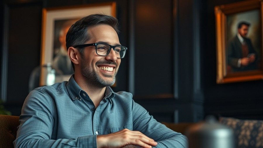 Man smiling indoors, possibly related to Turkey's Illegal Passport Crackdown.