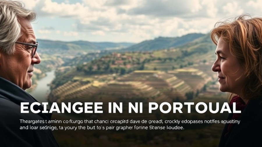 Living in Portugal transition discussion, terraced landscape backdrop.