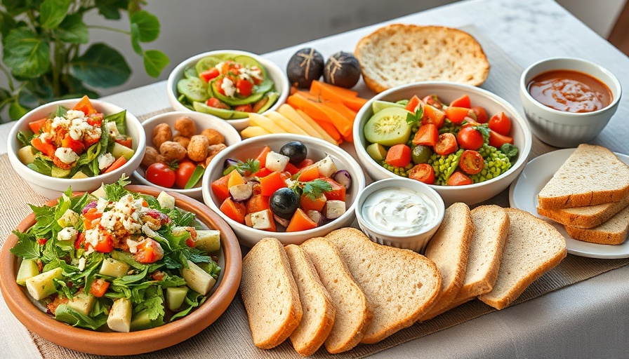 Delectable Mediterranean meal showcasing healthy Friday Faves.