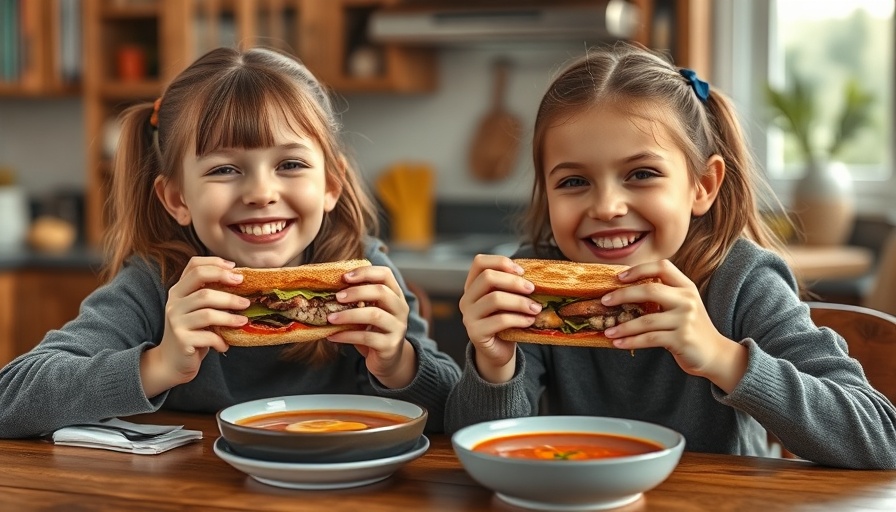 Two young girls enjoying a meal with grilled sandwiches, perfect for family dinner ideas for picky eaters.
