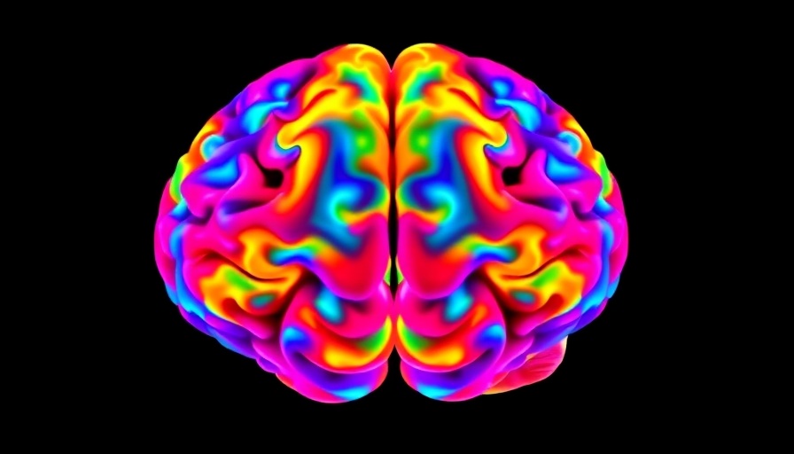 Colorful brain scan highlighting left and right hemispheres.