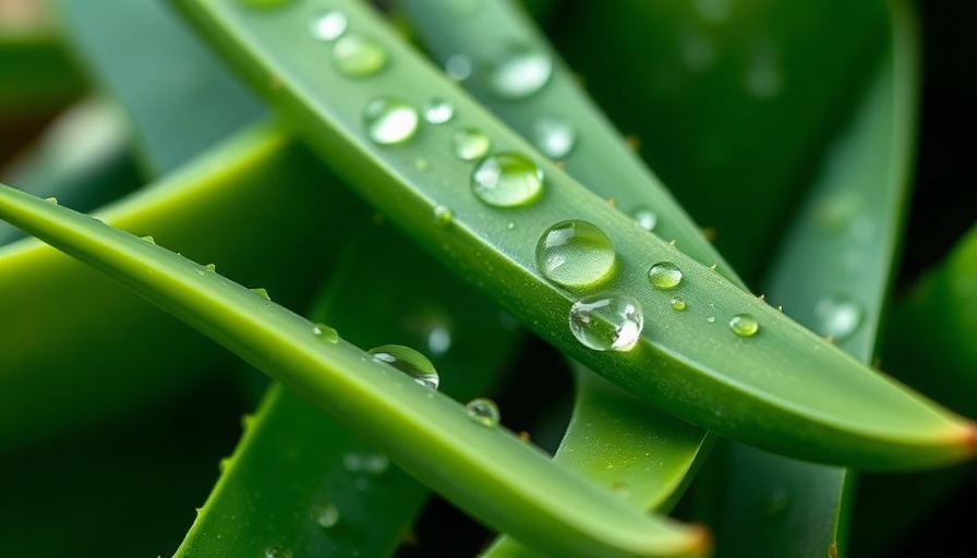 Close-up of aloe vera leaves highlighting health benefits.