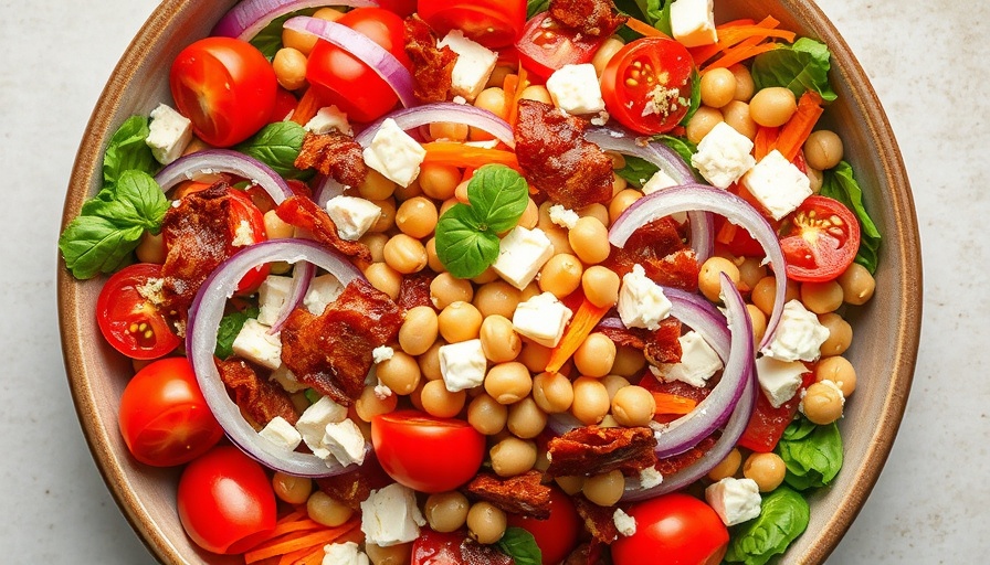 No Lettuce Italian Chopped Salad with vibrant ingredients