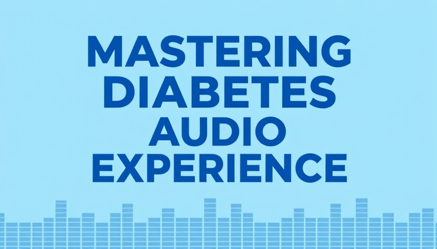 Minimalistic graphic for diabetes management audio experience.