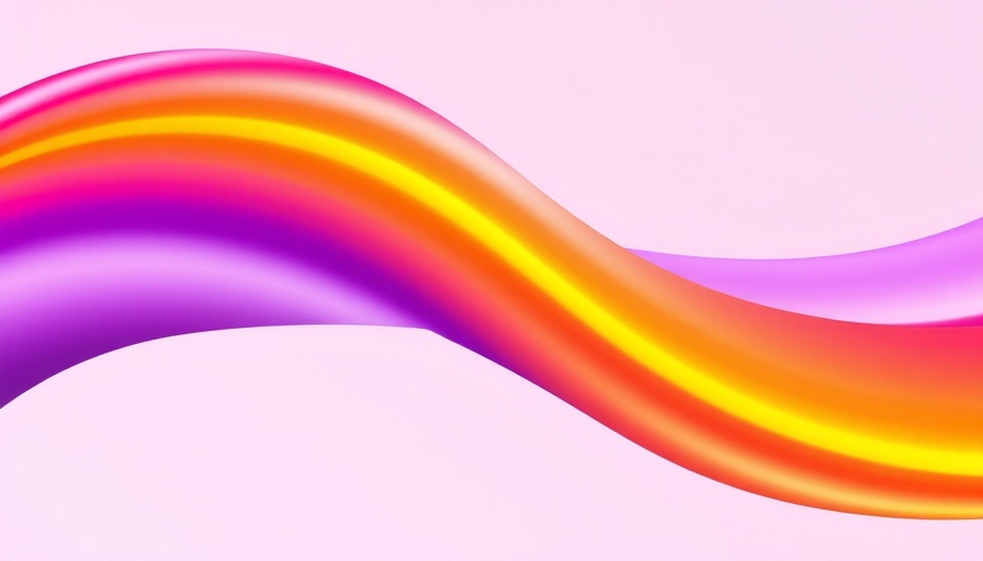Colorful gradient wave symbolizing Autism and Romantic Relationships.