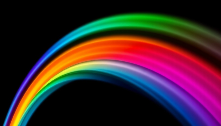 Colorful wave symbolizing understanding autism in a vibrant spectrum.
