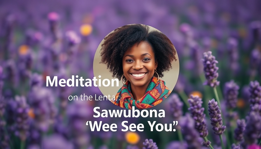 Meditation on South African Greeting Sawubona with smiling woman