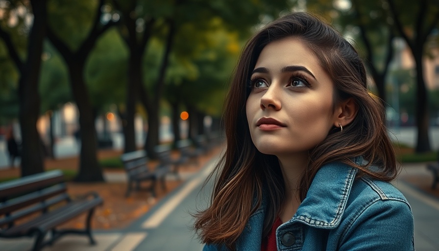 Contemplative young woman in park, thinking about Finding Your Big Why.