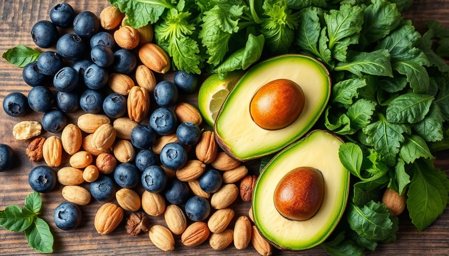 Vibrant display of gut-friendly foods for diabetes management, fresh and healthy.