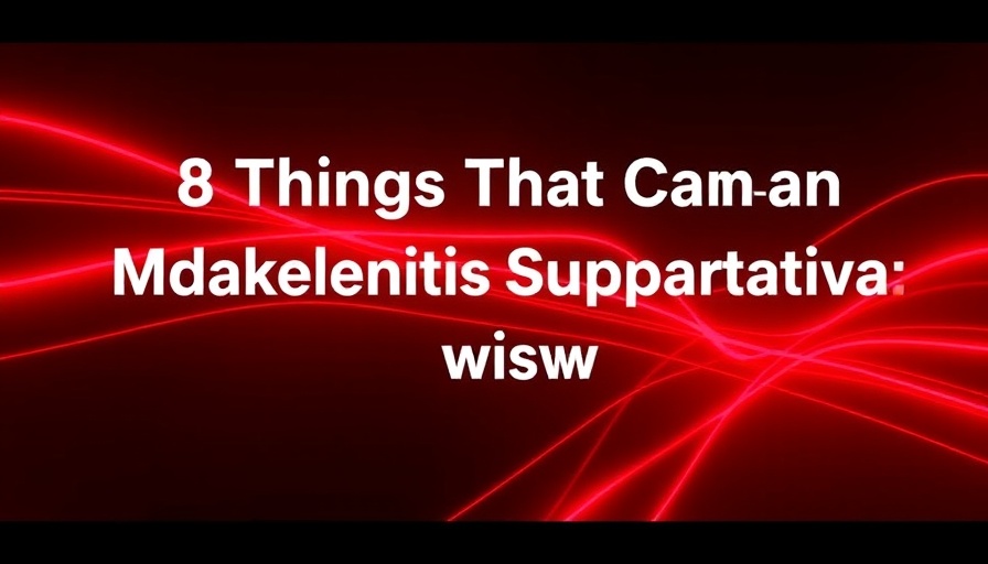 Hidradenitis Suppurativa Management advice on red light background.