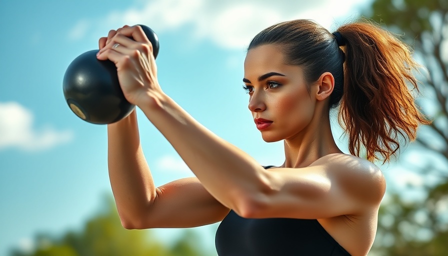 Fit woman exercising outdoors with kettlebell, Improve Performance and Overall Health During Exercise
