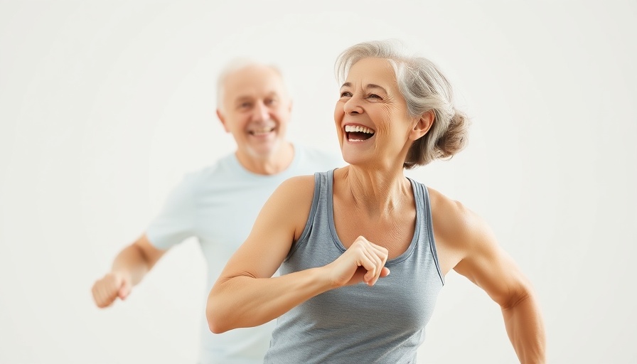 Higher intensity cardio for older adults workout image.