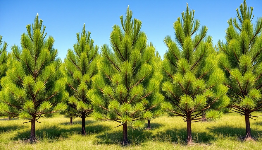 Fast-growing eastern white pines for privacy landscape.