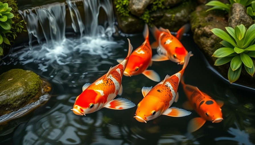Koi Fish Survival in Winter: vibrant koi fish in a serene pond.