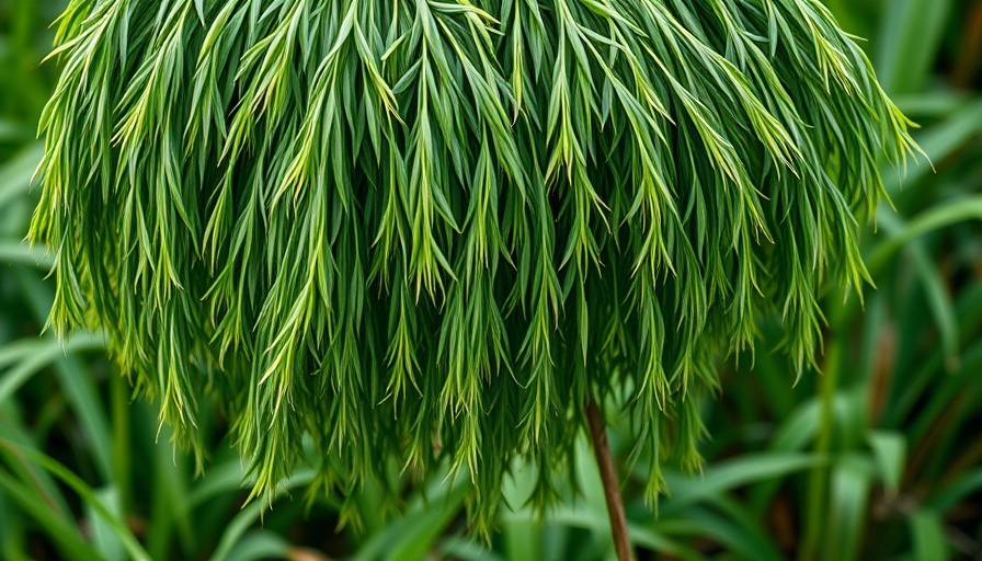 Green fall weeds densely clustered in natural setting.