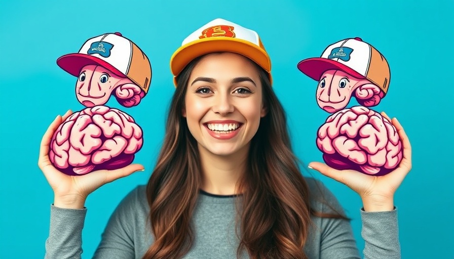 Illustration of self-motivation strategies for ADHD featuring a woman balancing cartoon brains.