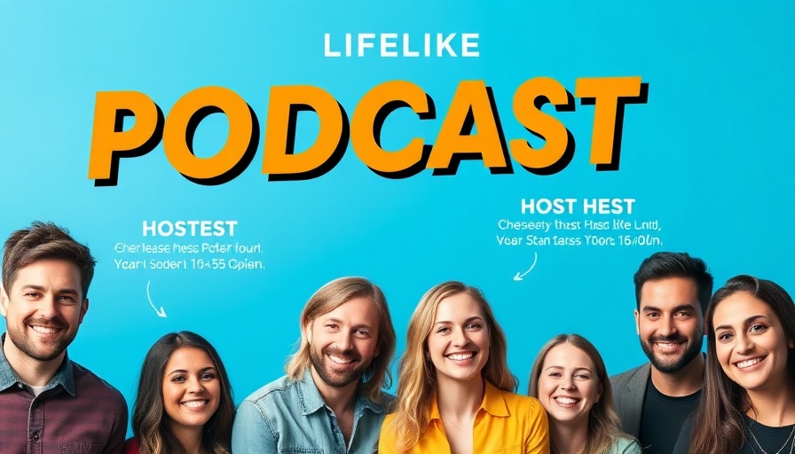 Podcast poster on neurodiverse relationships with smiling hosts.
