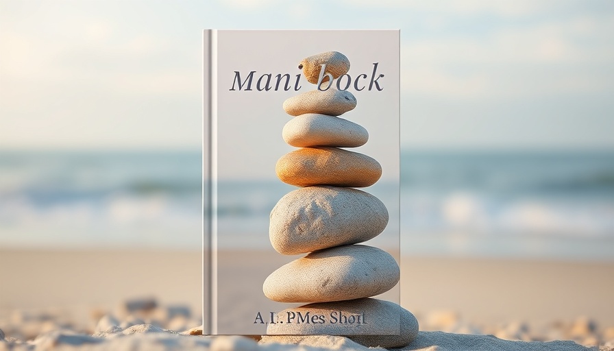 Strategies for ADHD Adults to Make Executing Easier book cover with stacked stones on a beach