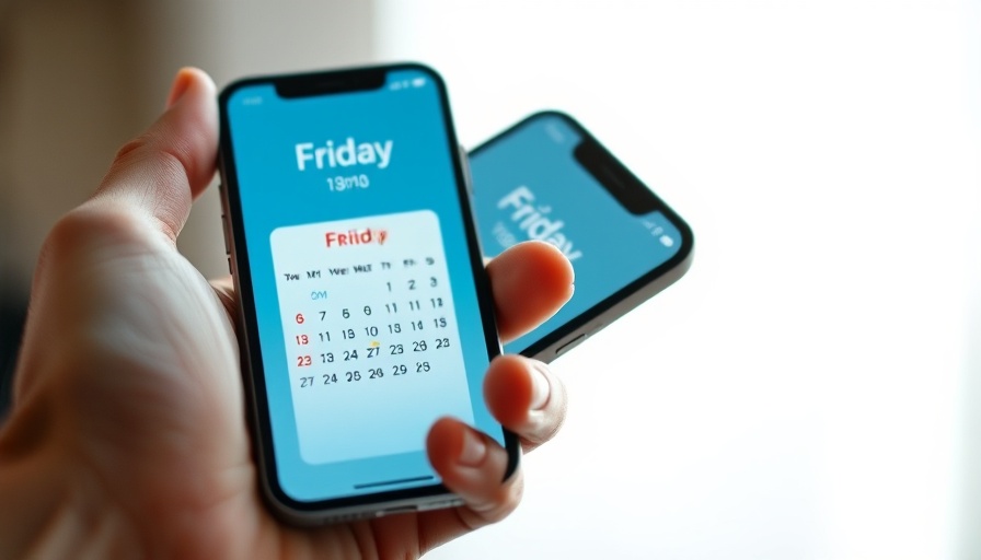 Digital calendar on smartphone for planning a productive day with ADHD.