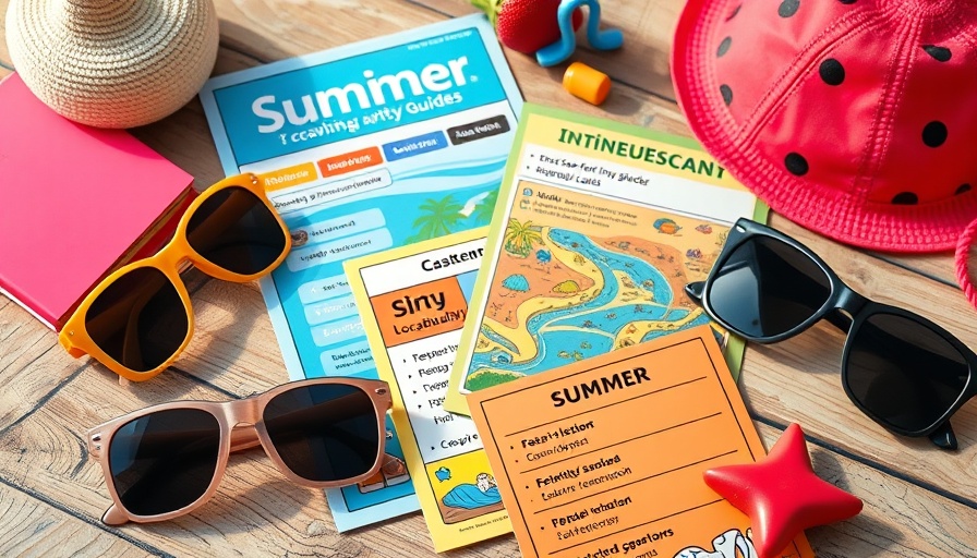 Summer resources for special education with activity guides and icons.