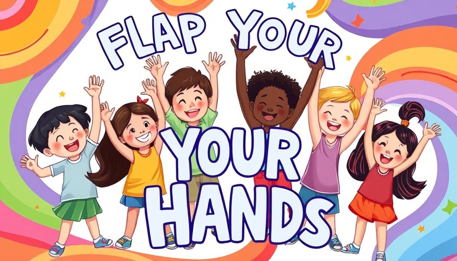 Authentic Autism Representation in Kidlit: Colorful book cover promoting stimming.
