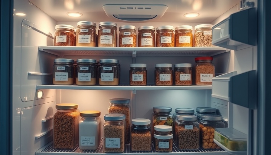 Organized fridge illustrating how to store leftovers.