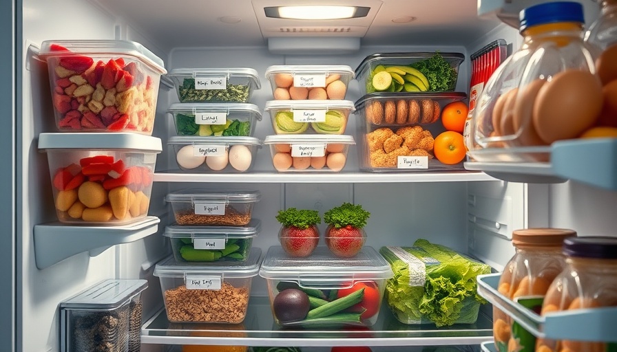 Smart storage solutions for organized refrigerator leftovers.