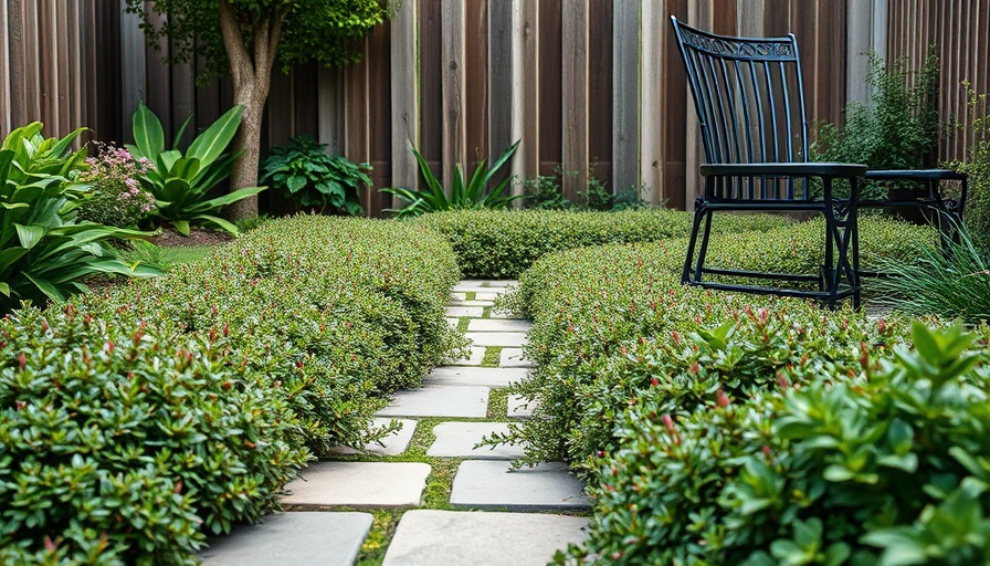Lush creeping thyme as no-mow lawn alternative in garden.