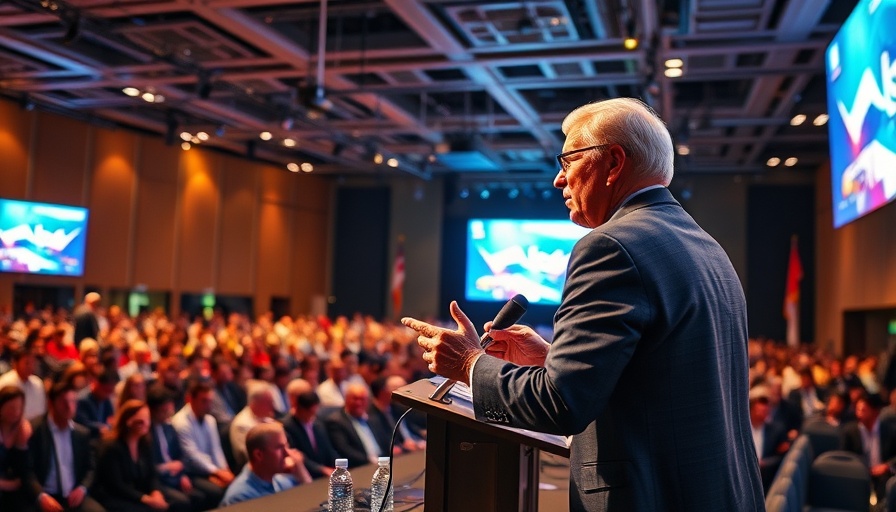 Prison reentry support programs conference with speaker and audience.