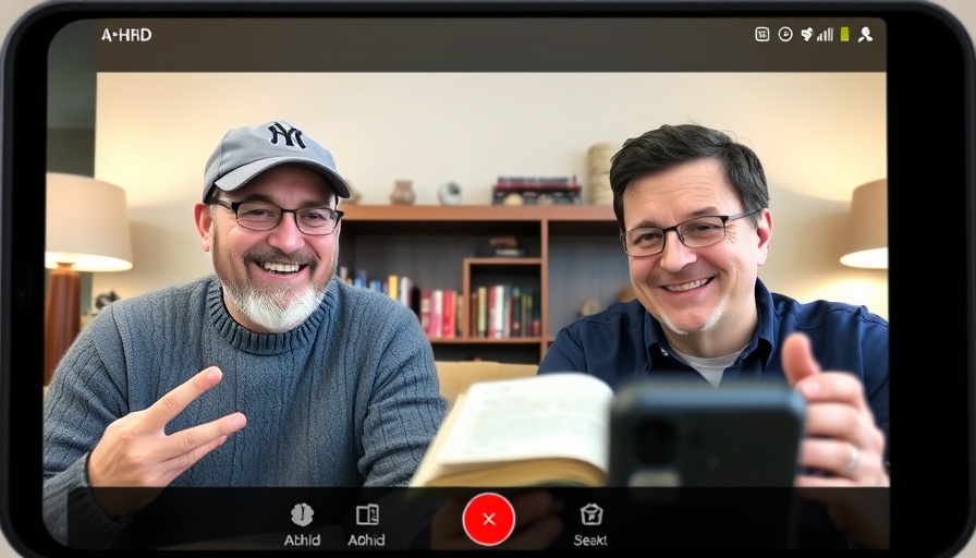 Managing Demand Avoidance in ADHD: Two men in a video call discussion.