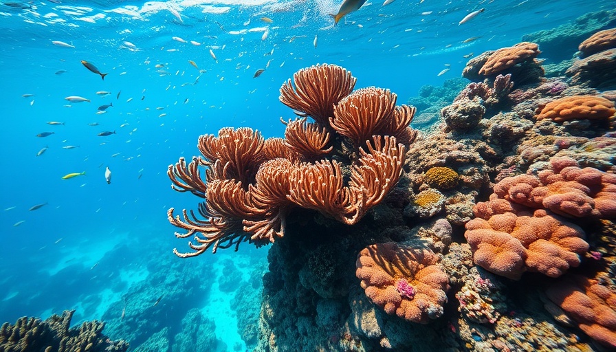 Vibrant coral reef, relaxing retirement areas in Asia.