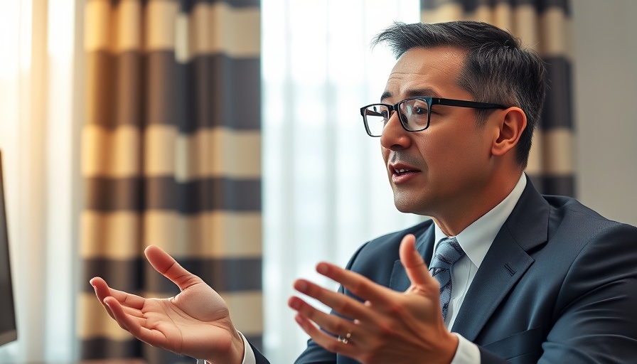 Man explaining Expat SIPP concept in office setting.