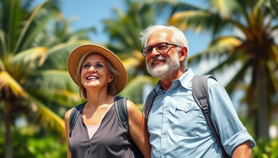 Retire in Costa Rica: Smiling couple in tropical paradise.