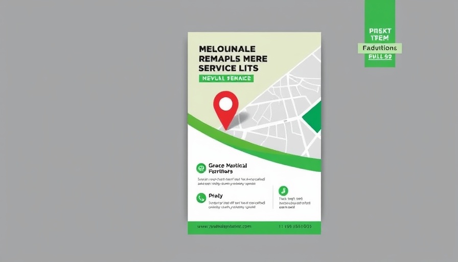 Relocation service ad with map and contacts.