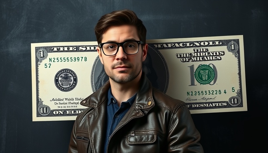 Man with dollar bill, tips to make extra money abroad.